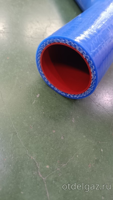 Патрубок радиатора Газель 405, 4216 Евро-3 нижний отводящий (силикон)